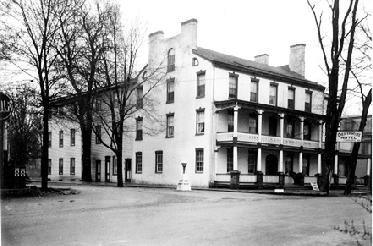 The Brick Hotel, now known as the Publick House at the intersection of Main Street and Hillside Avenue, was erected around 1810 by Zephaniah Drake and Jacob Drake, Jr.  Early in the 1850s Daniel Budd and Theodore Perry Skellenger purchased the Chester Hotel for $3650 with a fine new school in mind.  They brought the renowned William Rankin to Chester in 1854 to conduct the famous Chester Institute.  He started his school across the road while waiting for the hotel to be enlarged and made ready.  